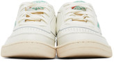 Thumbnail for your product : Reebok Classics Off-White and Green Club C 85 Vintage Sneakers