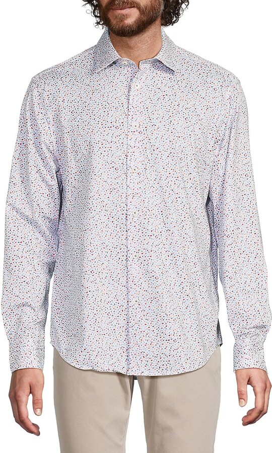 James Micro Geometric Print Shirt