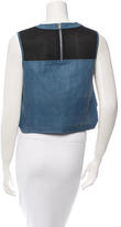Thumbnail for your product : Veronica Beard Sleeveless Leather Top