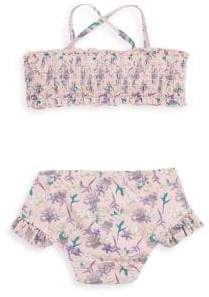 Jessica Simpson Baby's Two-Piece Floral-Print Bikini Set