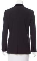 Thumbnail for your product : Dolce & Gabbana Velvet-Accented Structured Blazer