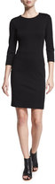 Thumbnail for your product : Peserico 3/4-Sleeve Punto Milano Sheath Dress