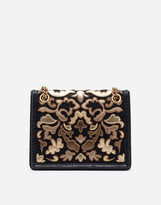 Thumbnail for your product : Dolce & Gabbana Medium Brocade Devotion Bag With Mordore Patch