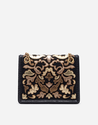 Dolce & Gabbana Medium Brocade Devotion Bag With Mordore Patch