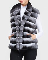 Thumbnail for your product : Gorski Horizontal Chinchilla Vest