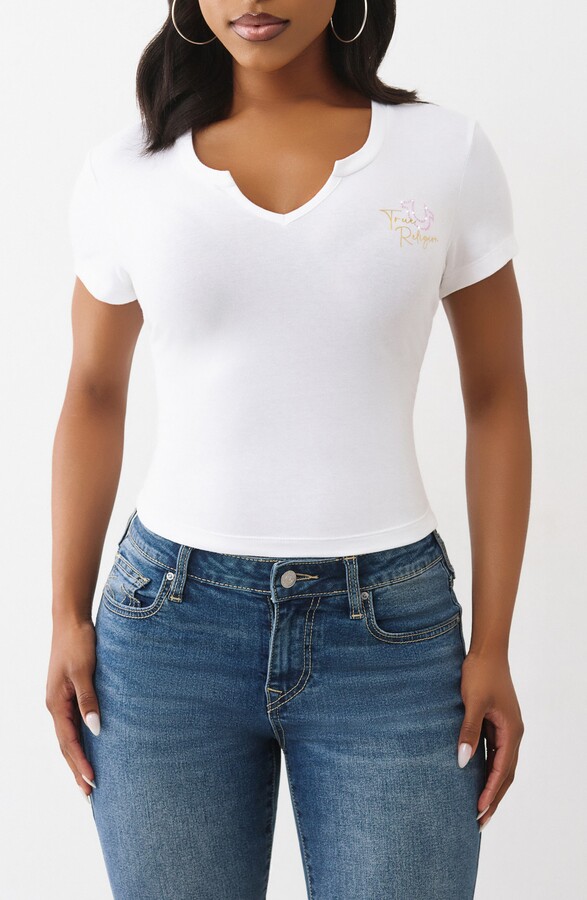 True Religion Script Notch T-Shirt