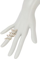 Thumbnail for your product : Jenny Packham Pave Crystal & Glass Vine Ring - Size 7