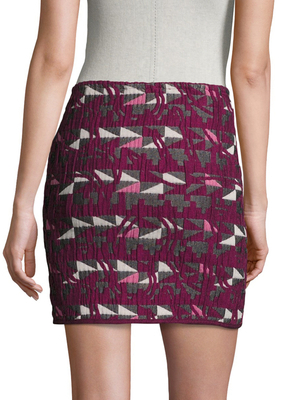 Maje Jooyce Jacquard Mini Skirt