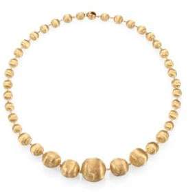 Marco Bicego Africa 18K Yellow Gold Graduated Ball Necklace