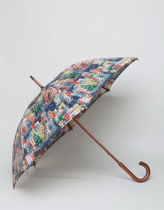 Cath Kidston Kensington Walking Umbrella in Town Houses Print