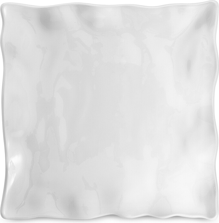 Q Squared Ruffle Melamine Square Small Platter