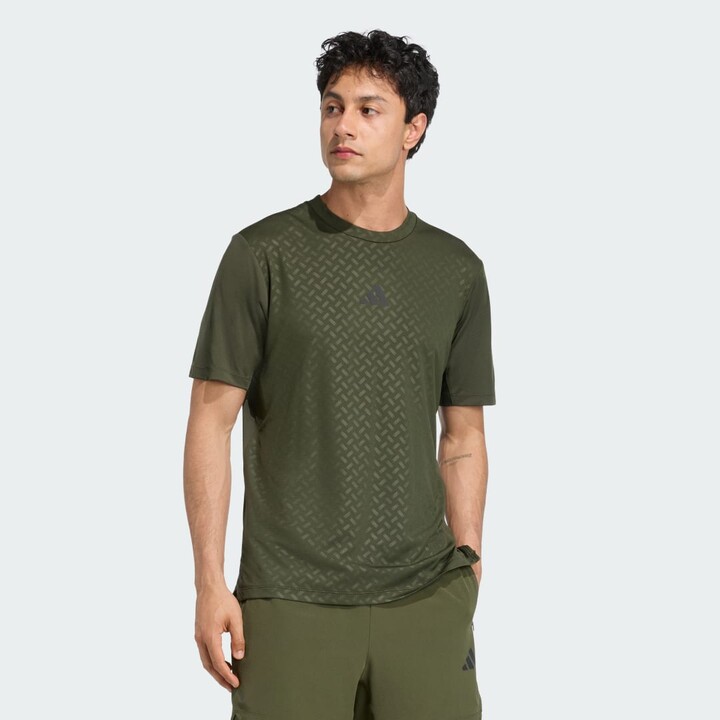 adidas Power 3-Stripes Tee Night Cargo XS Mens