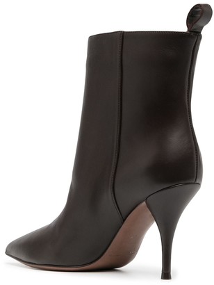 L'Autre Chose Leather Pointed-Toe Boots