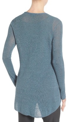 Eileen Fisher Women's Organic Linen Blend V-Neck Sweater