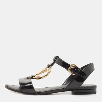 Louis Vuitton Sparkle Sandal BLACK. Size 40.0