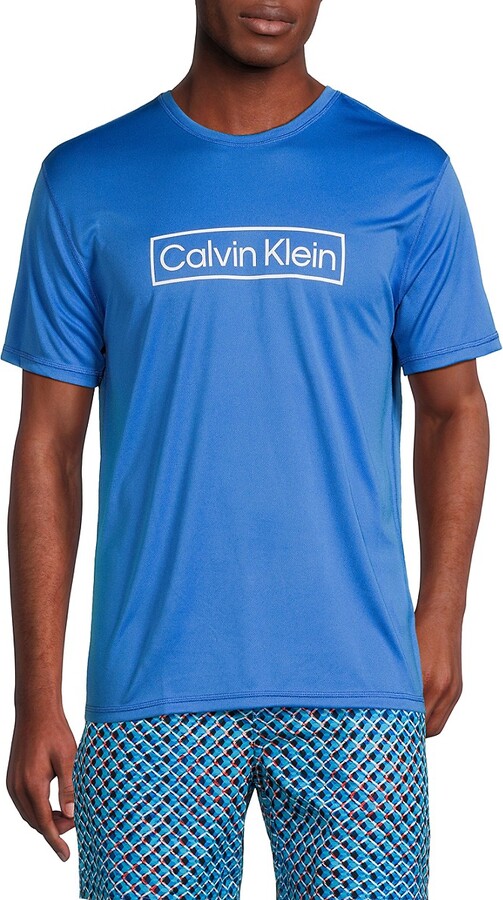 Calvin Klein Swim Logo Rashguard - ShopStyle