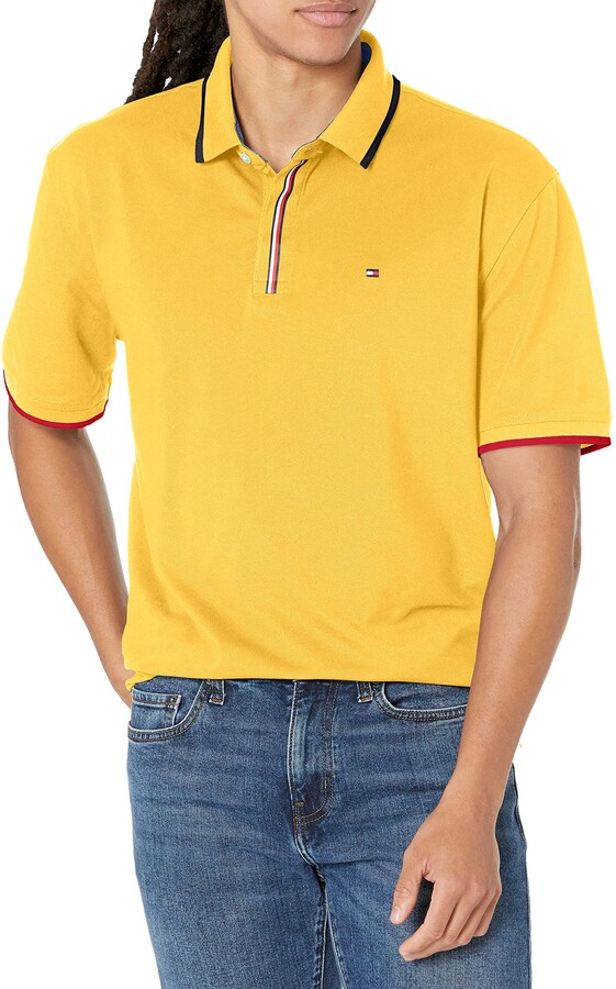 Tommy Hilfiger Yellow Slim Fit Polo Shirt-RRP £70