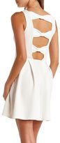 Thumbnail for your product : Charlotte Russe Triple Bow-Back Skater Dress