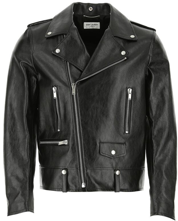 Saint Laurent Men Leather Jacket | Shop the world's largest 