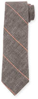 Thumbnail for your product : Brunello Cucinelli Fine Striped Linen-Blend Tie