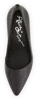 Thumbnail for your product : Alice + Olivia Dina Lizard-Embossed Pump, Black