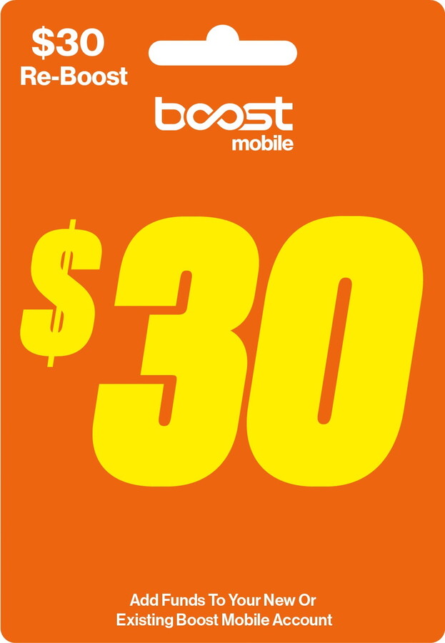 Boost Mobile $30 e-PIN Top Up (Email Delivery)