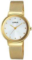 Thumbnail for your product : Lorus womens gold plated mesh bracelet watch