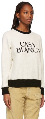 Casablanca Off-White Terry Block Sweatshirt