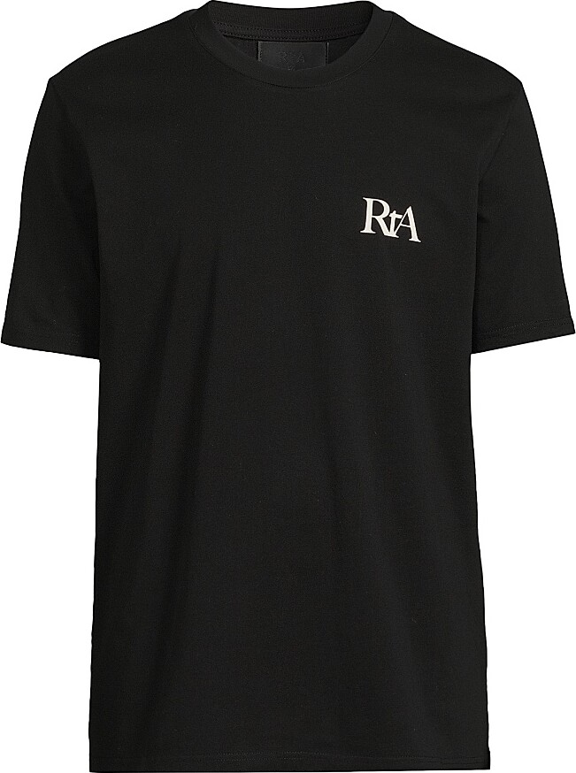 RtA Men's Paradise Vice Liam Crewneck T-Shirt - Black Paradise - Size XXL
