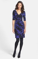 Thumbnail for your product : Adrianna Papell Floral Print Crepe Sheath Dress (Regular & Petite) (Online Only)