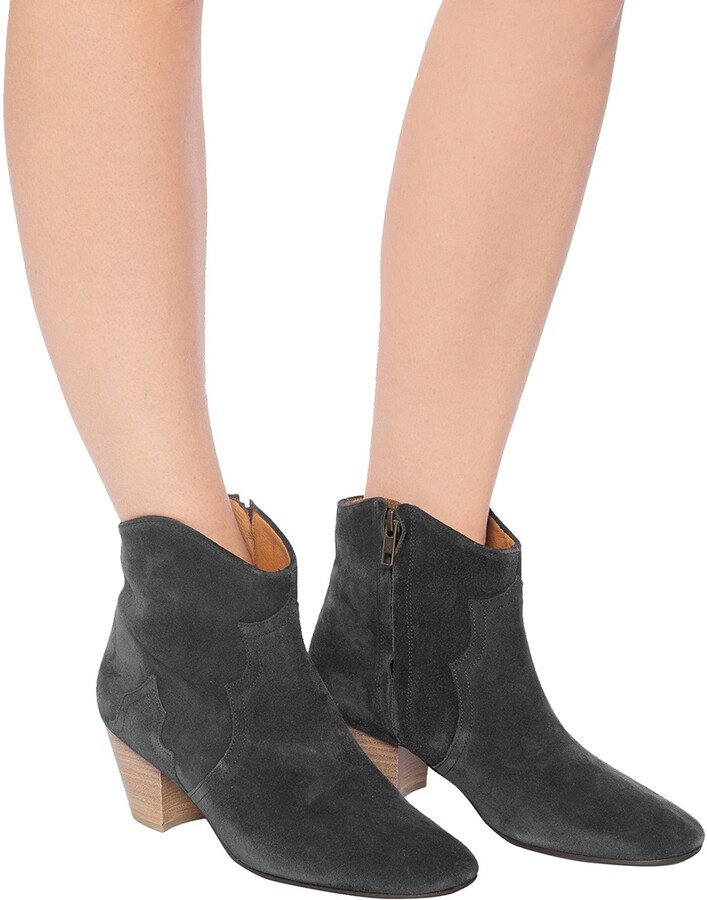 dark grey booties