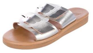 Ancient Greek Sandals Leather Slide Sandals