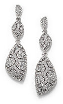 Thumbnail for your product : Adriana Orsini Pavé Crystal Shell Triple-Drop Earrings
