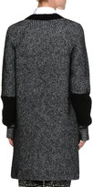 Thumbnail for your product : Piazza Sempione Mohair-Blend Cardigan Coat