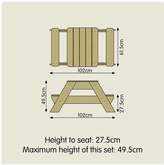 Thumbnail for your product : TP Early Fun Wooden Picnic Table Sandpit