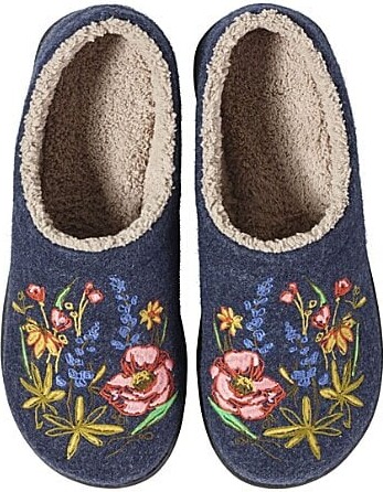 L.L. Bean Daybreak Scuff Motif 2 Floral Slippers