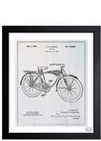 Thumbnail for your product : Oliver Gal 'Bicycle Blueprint' Framed Print