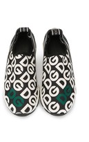 Thumbnail for your product : Dolce & Gabbana Children Logo Print Slip-On Sneakers