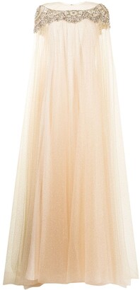 Jenny Packham Crystal-Embellished Gown