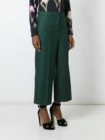 Thumbnail for your product : Rochas wide-legged tailored cropped trousers