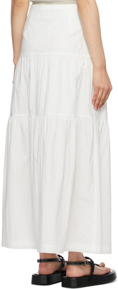 TheOpen Product White Maxi Tiered Skirt