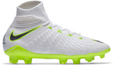 Thumbnail for your product : Nike Hypervenom Phantom III Elite Dynamic Fit Junior Football Boots White / Grey US 4