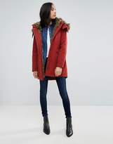 Thumbnail for your product : Pepe Jeans Polly Faux Fur Lined Parka Coat