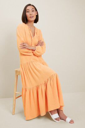 Seed Heritage Cheesecloth Maxi Dress