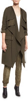 Thumbnail for your product : Haute Hippie Overlay Flare Trench Coat, Military