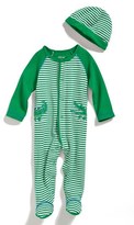 Thumbnail for your product : Little Me 'Crocodile' One-Piece & Hat (Baby Boys)