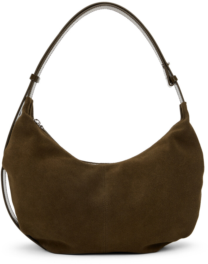 Marge Sherwood Suede Shoulder Bag - Brown Shoulder Bags, Handbags