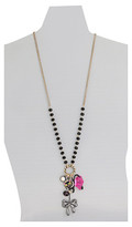 Thumbnail for your product : Betsey Johnson Oversized Illusions Black Cat Pink Tutu Long Necklace