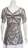 Thumbnail for your product : Temperley London Mesh Embellished Blouse