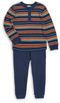 Splendid Little Boy's Two-Piece Striped Jersey & Elasticized Pants Set